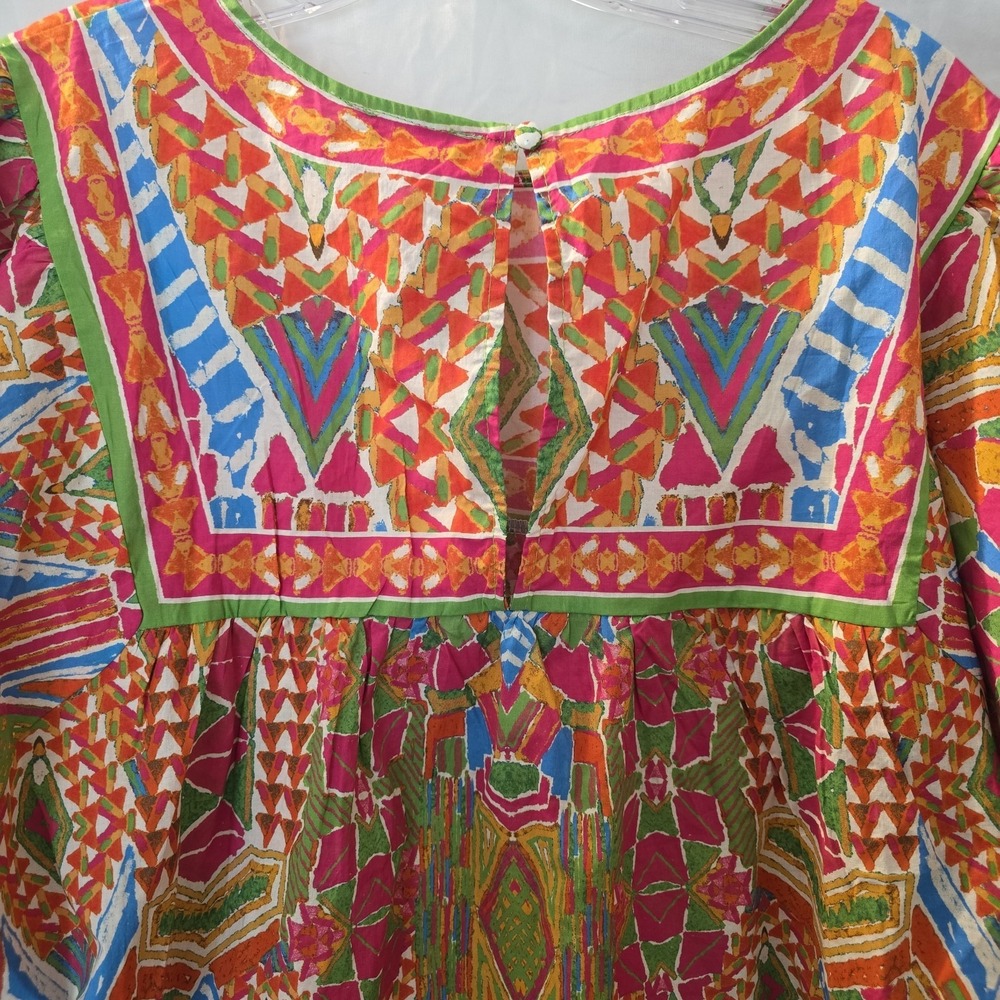 Avara Nadia Multicolor Printed Top Boho-chic Size XL NWT Keyhole Back - Picture 6 of 13